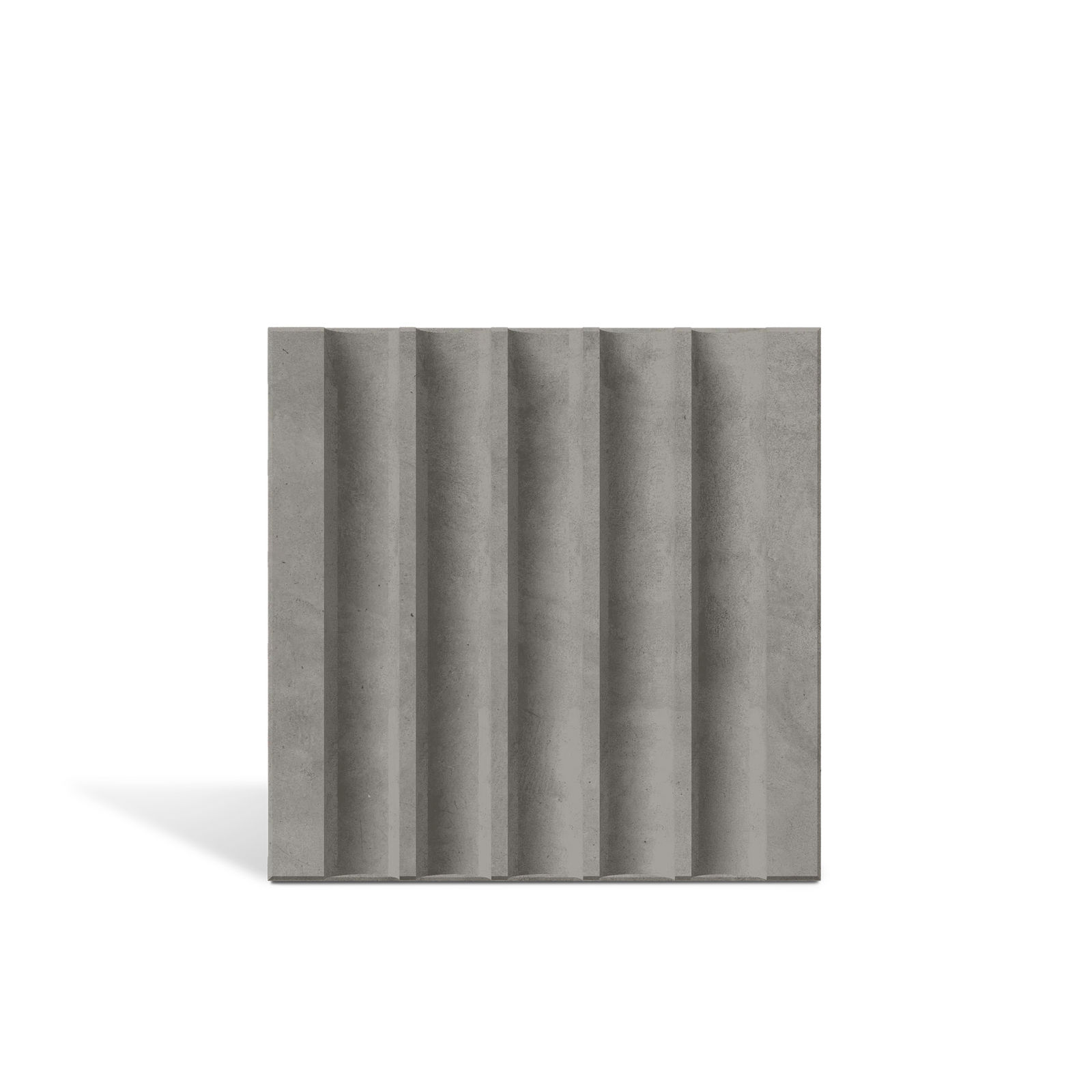 ROMA Flute 3D concrete wall tile in Graphite — fluted feature-wall tile by ModaConcrete