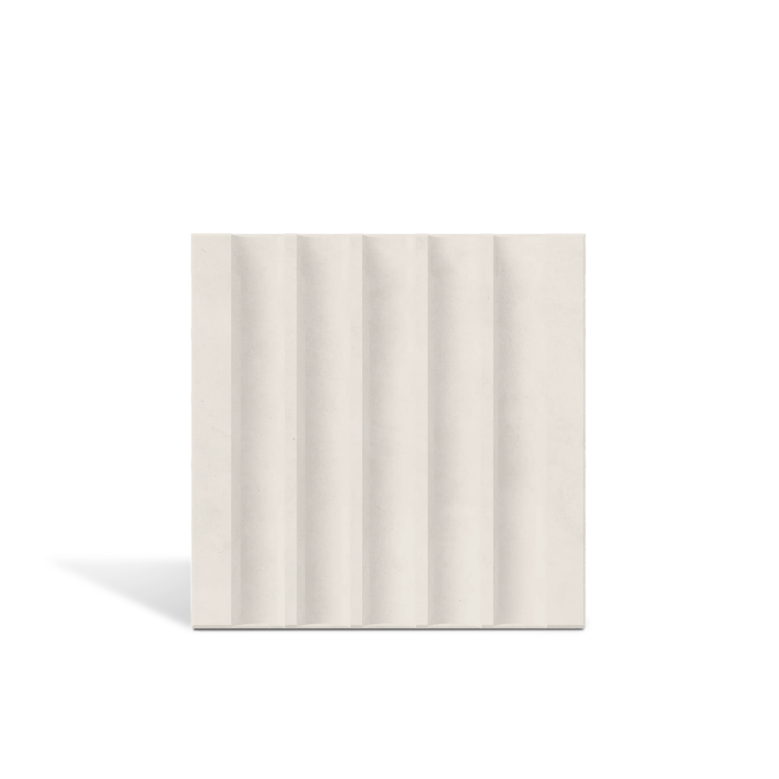 ROMA Flute 3D concrete wall tile in White — fluted feature-wall tile by ModaConcrete