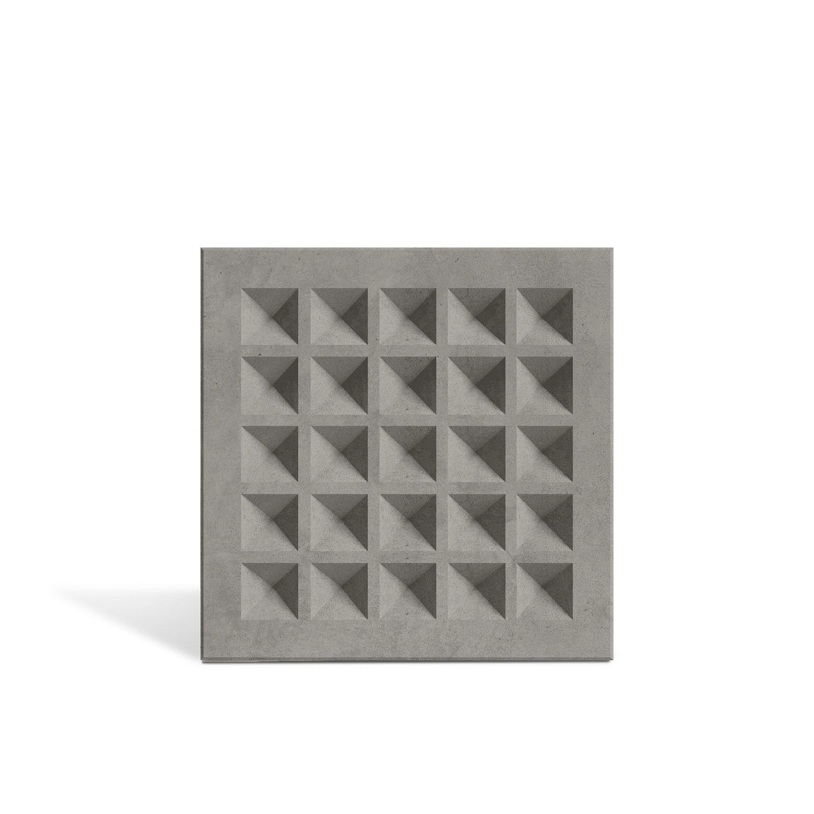 ROMA Grid 3D concrete wall tile in Graphite — grid-relief feature-wall tile by ModaConcrete