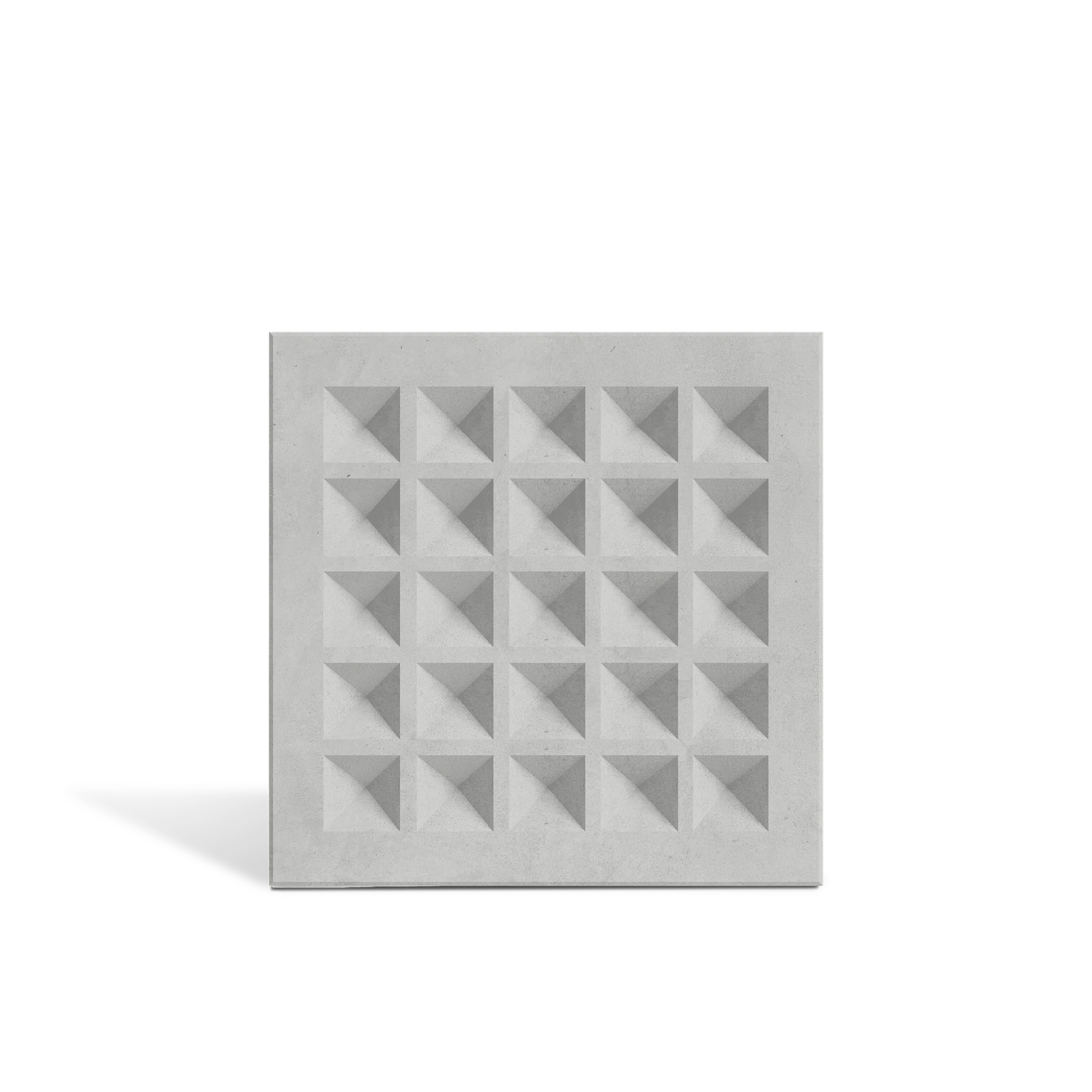 ROMA Grid 3D concrete wall tile in Gray — grid-relief feature-wall tile by ModaConcrete