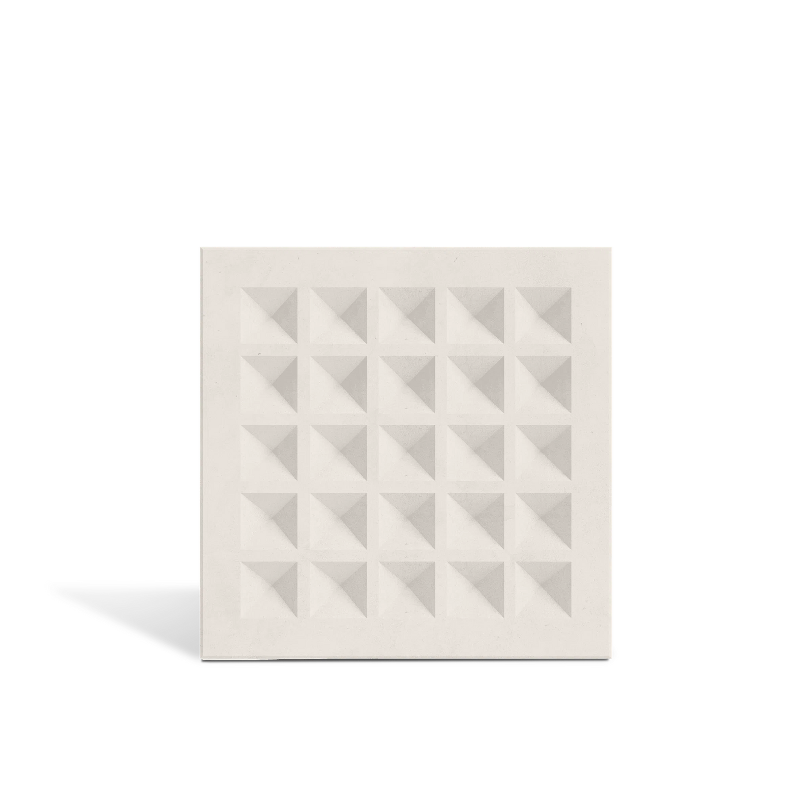 ROMA Grid 3D concrete wall tile in White — grid-relief feature-wall tile by ModaConcrete