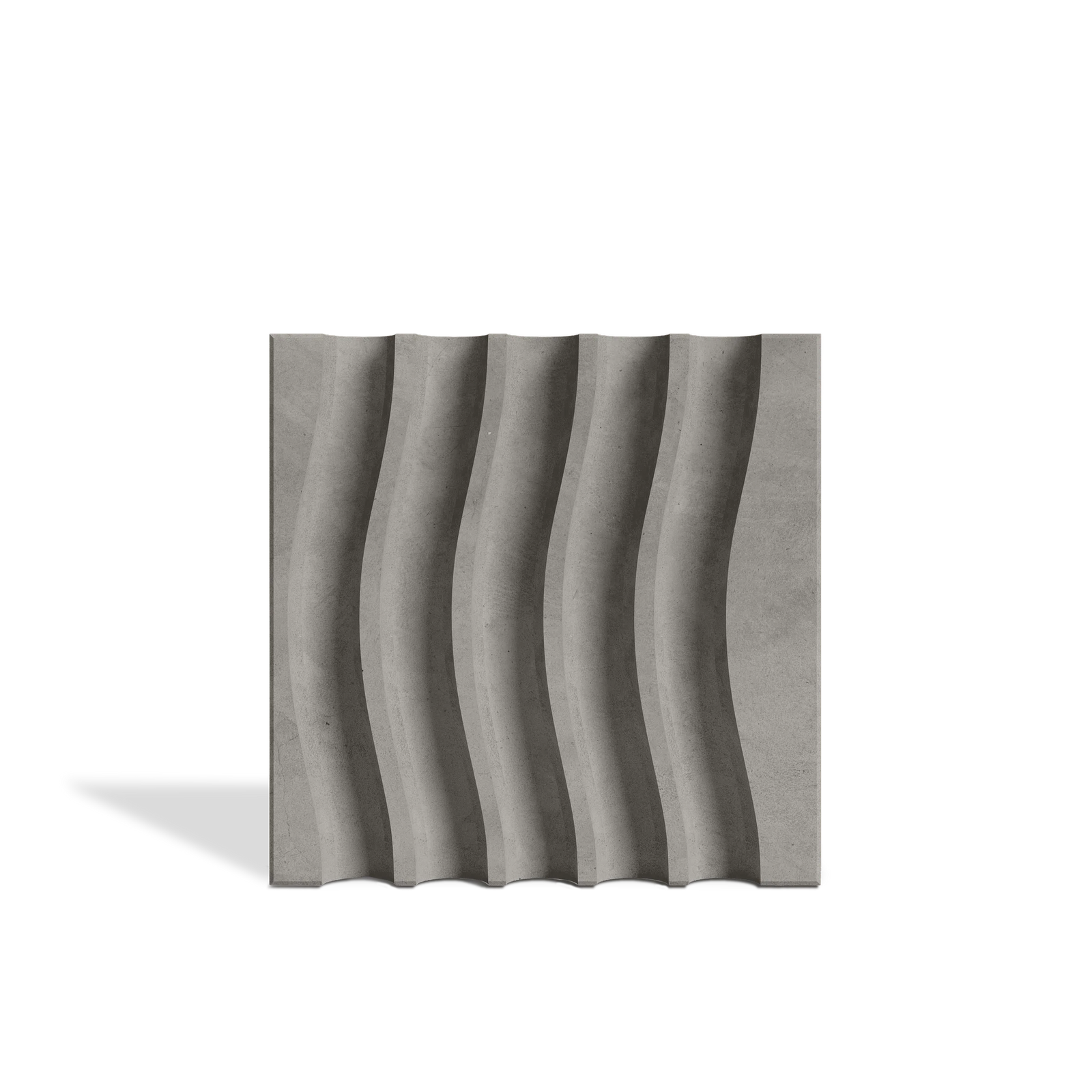 ROMA Waves 3D concrete wall tile in Graphite — wave-relief feature-wall tile by ModaConcrete