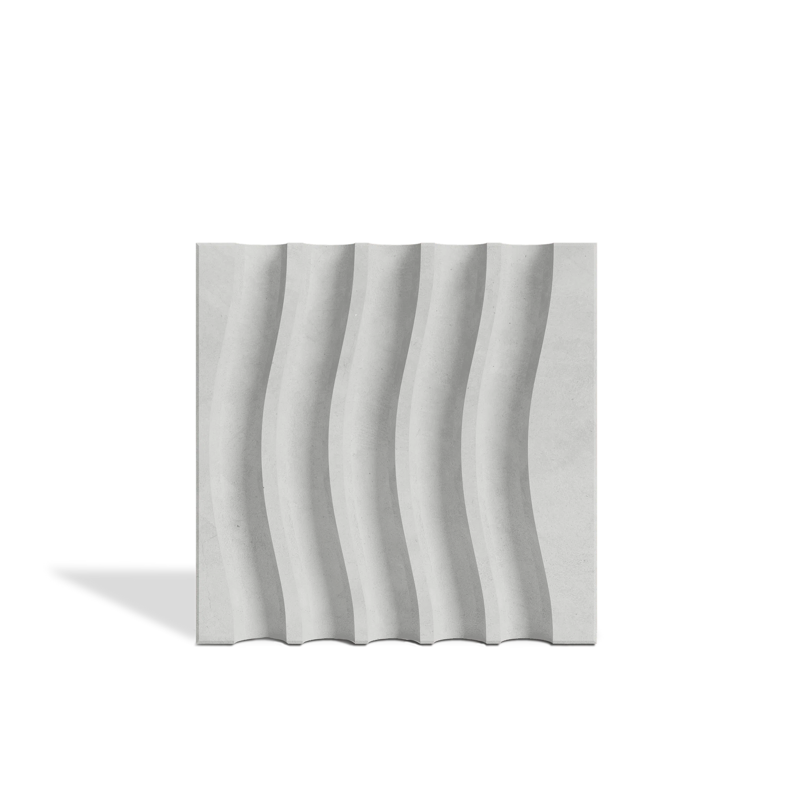 ROMA Waves 3D concrete wall tile in Gray — wave-relief feature-wall tile by ModaConcrete