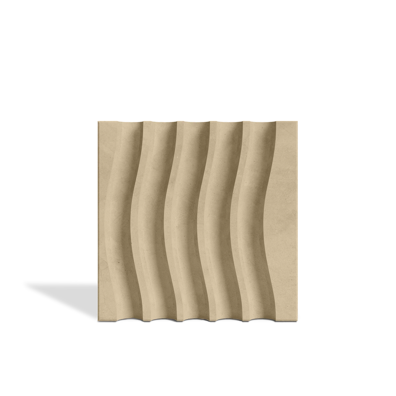 ROMA Waves 3D concrete wall tile in Sand — wave-relief feature-wall tile by ModaConcrete