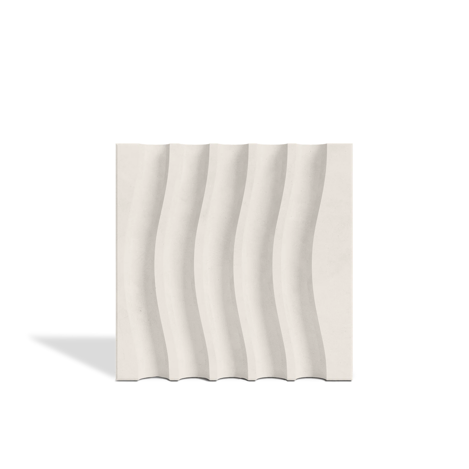 ROMA Waves 3D concrete wall tile in White — wave-relief feature-wall tile by ModaConcrete