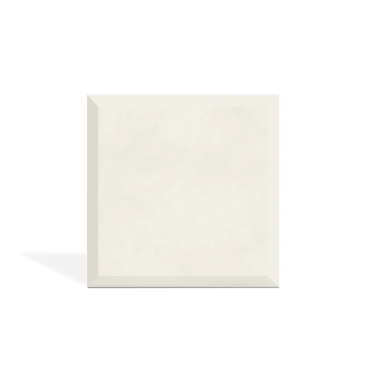 VELA White concrete wall tile – shallow relief decorative surface tile · ModaConcrete