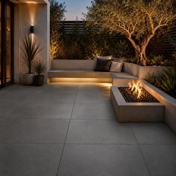 ModaPAVE 24x24 pedestal concrete paver in Graphite — render view | ModaConcrete outdoor hardscape
