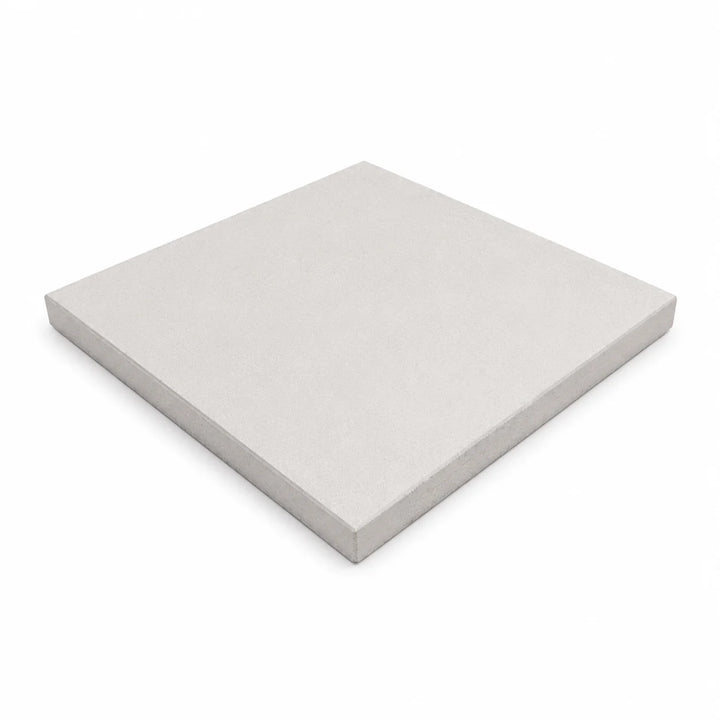 ModaPAVE 24x24 pedestal concrete paver in White — three-quarter studio view | ModaConcrete outdoor hardscape