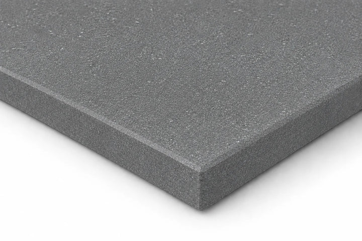 ModaPAVE 32x16 pedestal concrete pavers in Graphite — wide lifestyle view | ModaConcrete outdoor hardscape