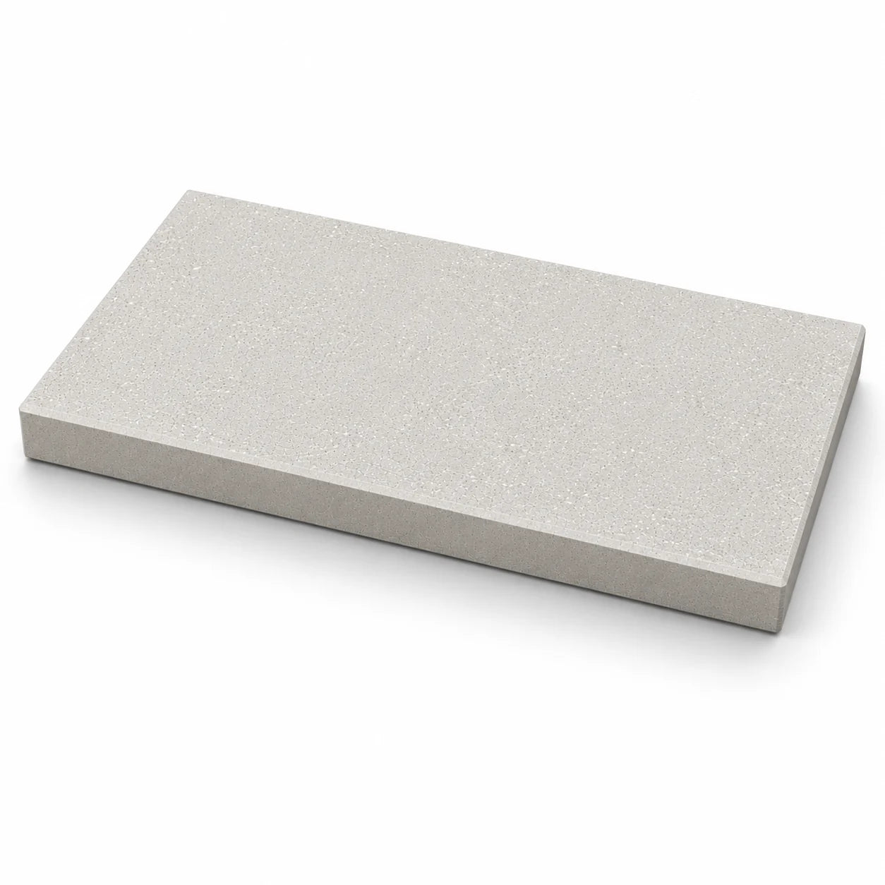 ModaPAVE 32x16 pedestal concrete paver in White — three-quarter studio view | ModaConcrete outdoor hardscape