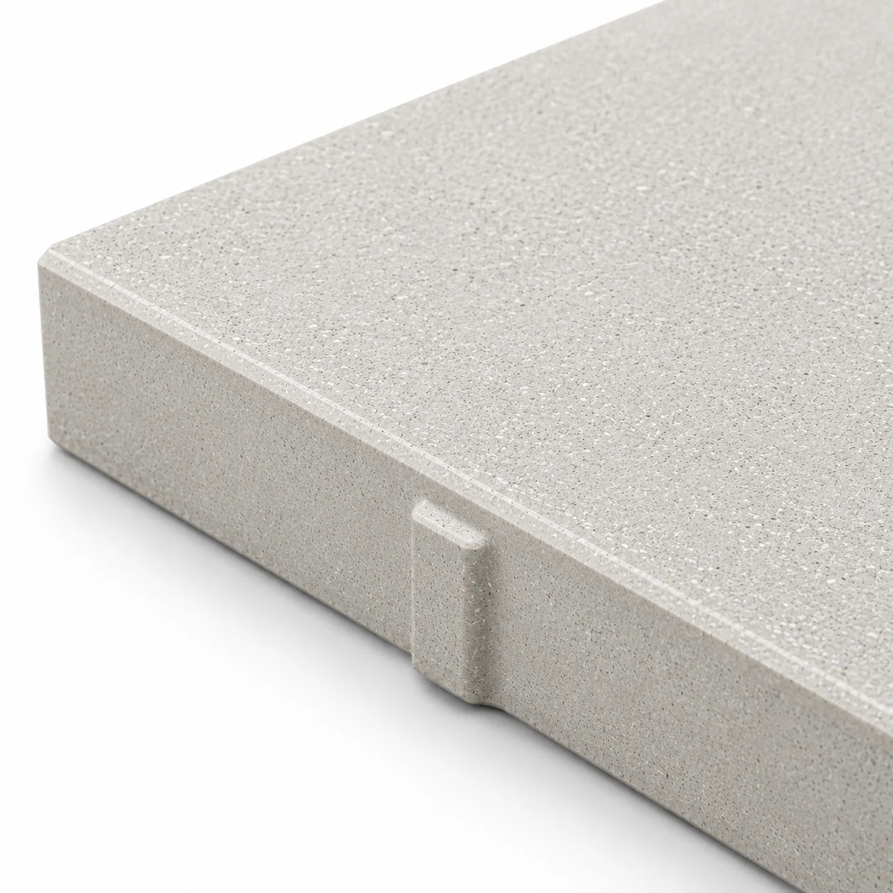 ModaPAVE 32x16 concrete paver in White — edge detail | ModaConcrete outdoor hardscape