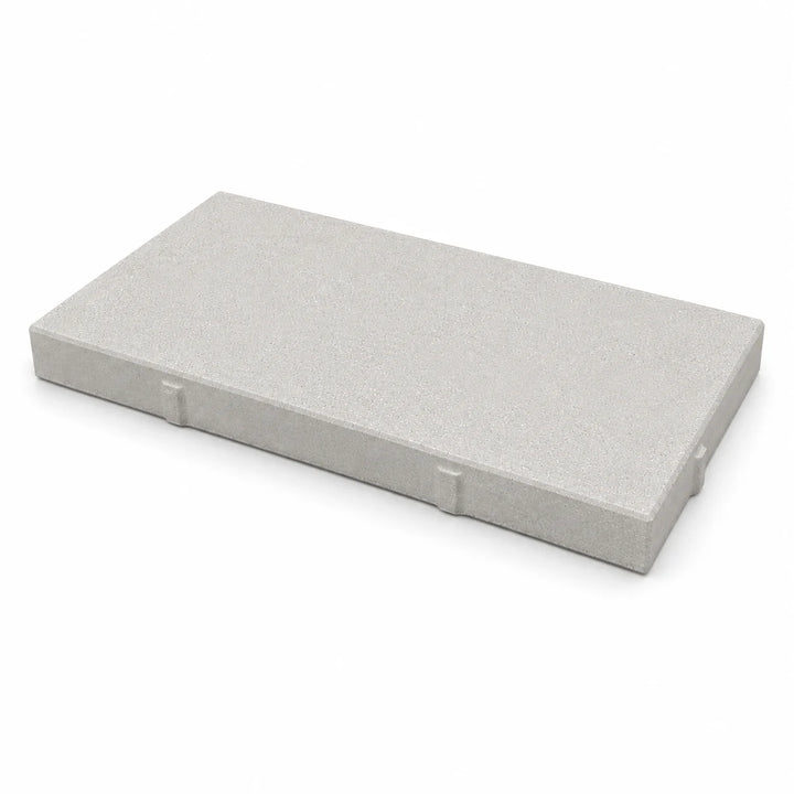 ModaPAVE 32x16 concrete paver in White — three-quarter studio view | ModaConcrete outdoor hardscape