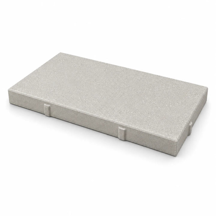 ModaPAVE 32x16 concrete paver in White — three-quarter studio view | ModaConcrete outdoor hardscape
