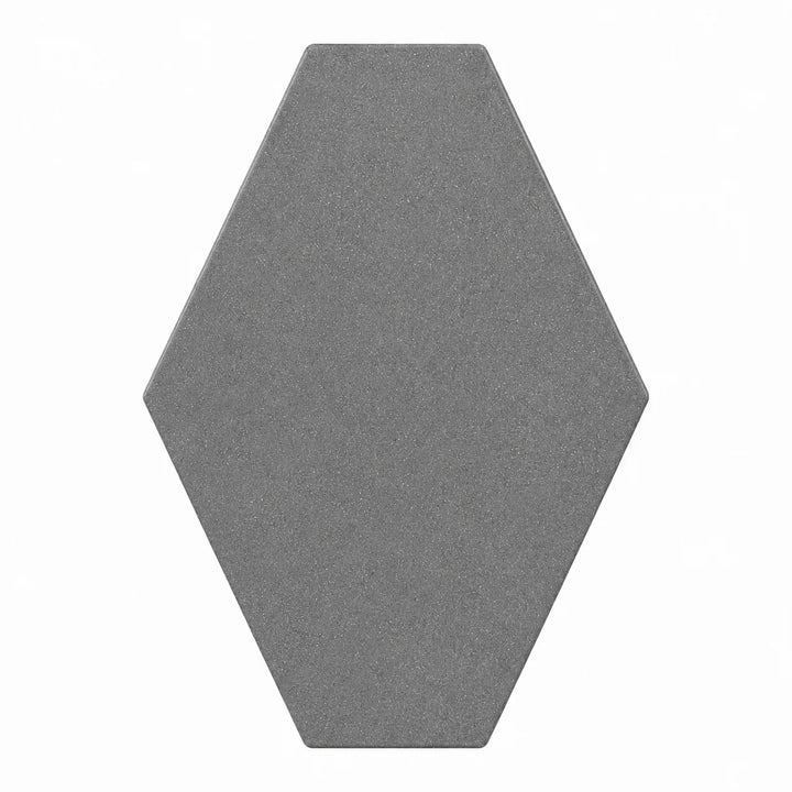 ModaPAVE hexagon concrete paver in Graphite — render view | ModaConcrete outdoor hardscape