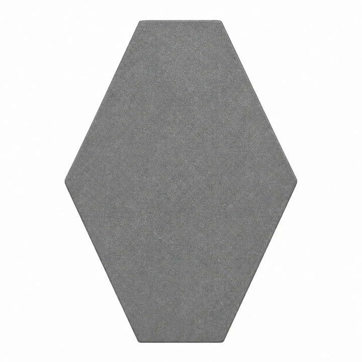 ModaPAVE hexagon concrete paver in Graphite — render view | ModaConcrete outdoor hardscape