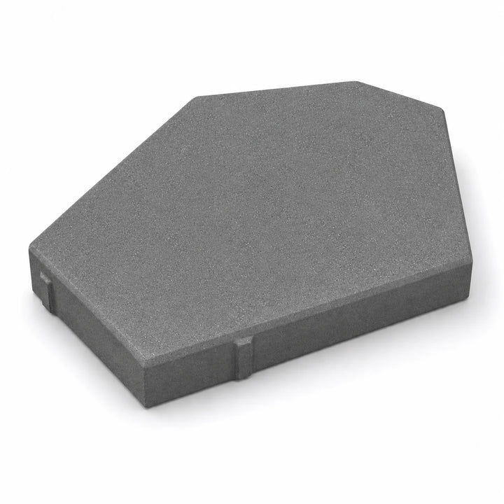 ModaPAVE hexagon concrete paver in Graphite — render view | ModaConcrete outdoor hardscape