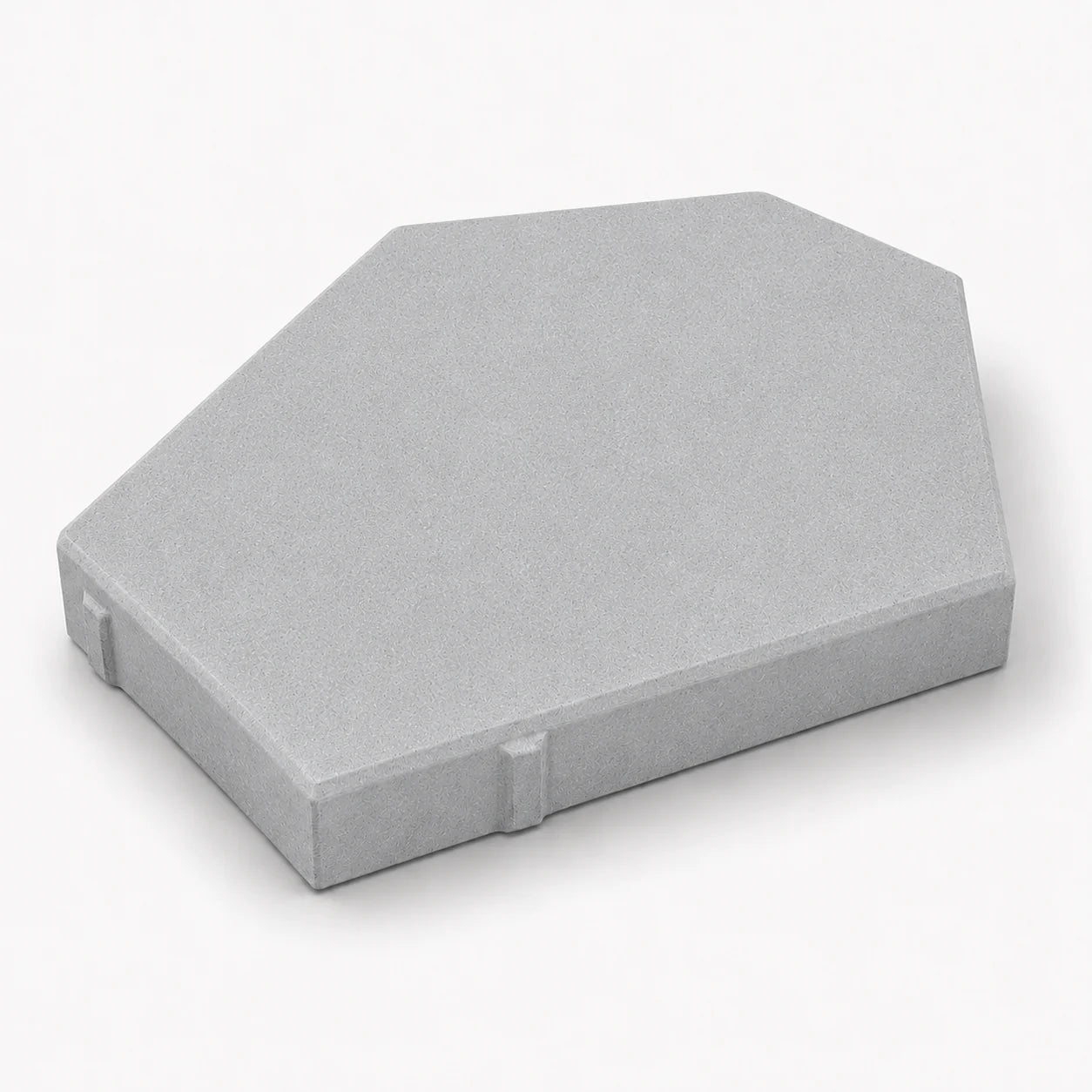 ModaPAVE hexagon concrete paver in Gray — render view | ModaConcrete outdoor hardscape