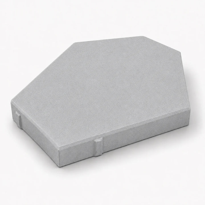 ModaPAVE hexagon concrete paver in Gray — render view | ModaConcrete outdoor hardscape