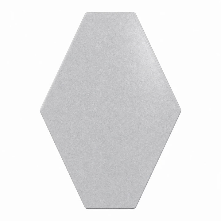 ModaPAVE hexagon concrete paver in Platinum — render view | ModaConcrete outdoor hardscape