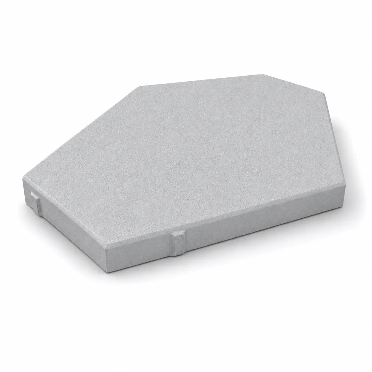 ModaPAVE hexagon concrete paver in Platinum — render view | ModaConcrete outdoor hardscape
