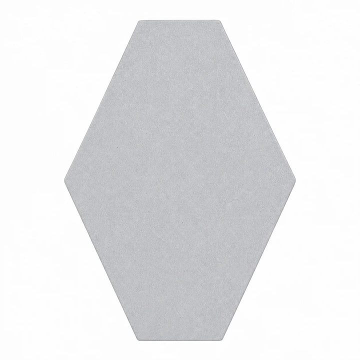 ModaPAVE hexagon concrete paver in Platinum — render view | ModaConcrete outdoor hardscape