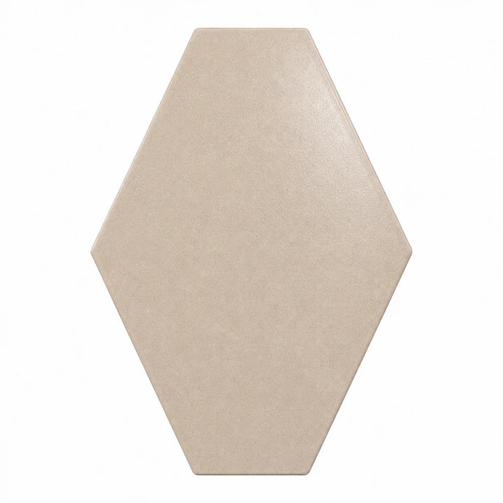 ModaPAVE hexagon concrete paver in Sand — render view | ModaConcrete outdoor hardscape