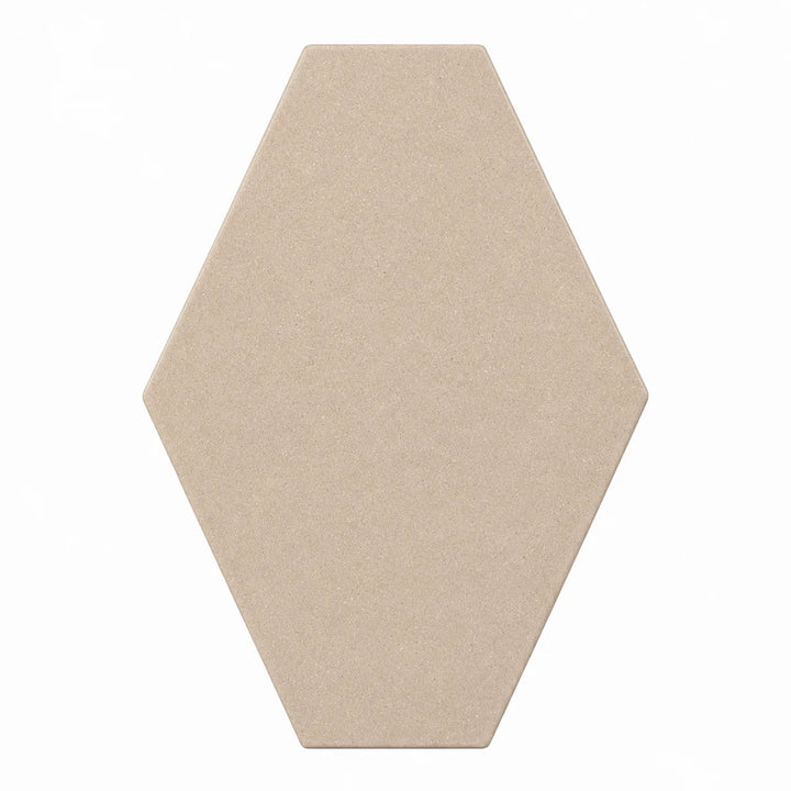 ModaPAVE hexagon concrete paver in Sand — render view | ModaConcrete outdoor hardscape