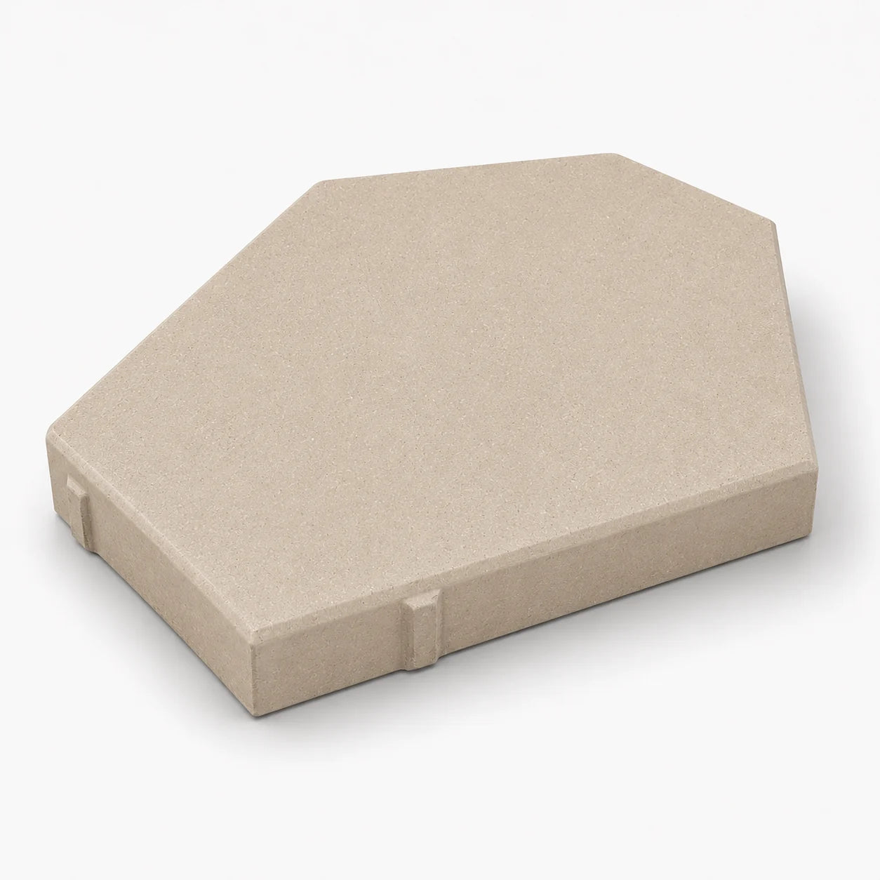 ModaPAVE hexagon concrete paver in Sand — render view | ModaConcrete outdoor hardscape