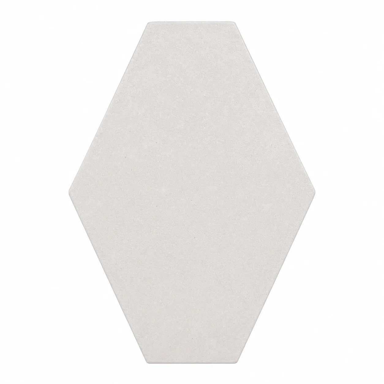 ModaPAVE hexagon concrete paver in White — render view | ModaConcrete outdoor hardscape
