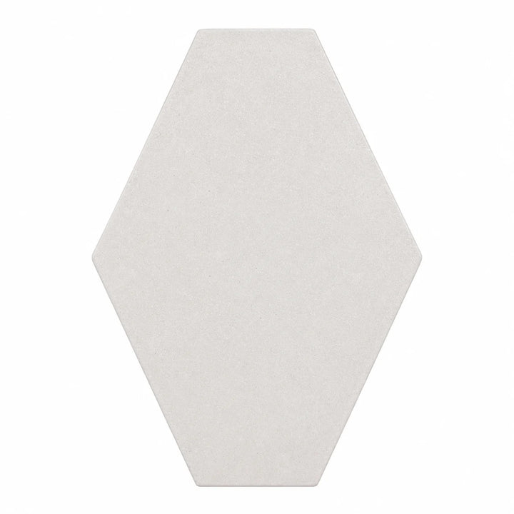 ModaPAVE hexagon concrete paver in White — render view | ModaConcrete outdoor hardscape