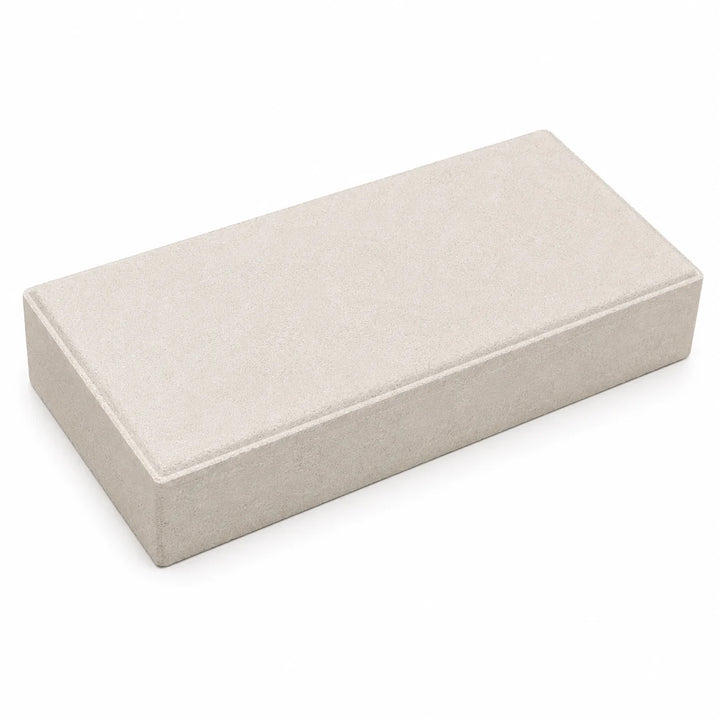 ModaPAVE Hyperion HyperCast concrete paver in Natural — three-quarter studio view | ModaConcrete outdoor hardscape