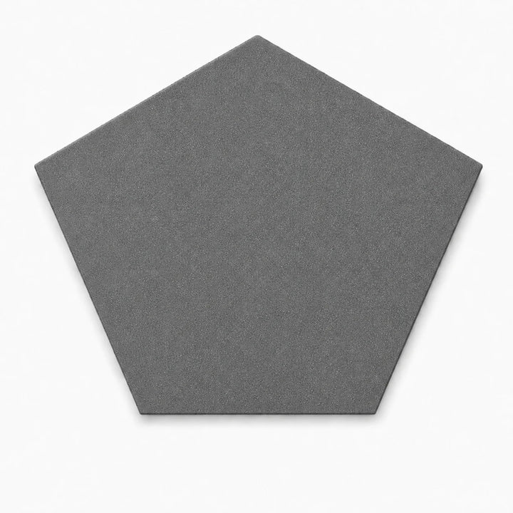 ModaPAVE pentagon concrete paver in Graphite — render view | ModaConcrete outdoor hardscape