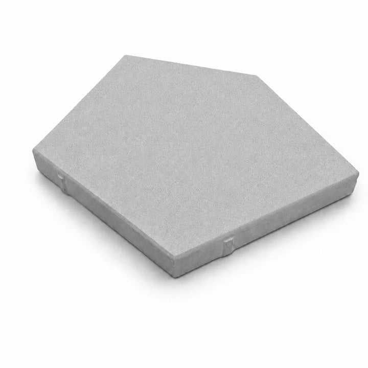 ModaPAVE pentagon concrete paver in Gray — render view | ModaConcrete outdoor hardscape