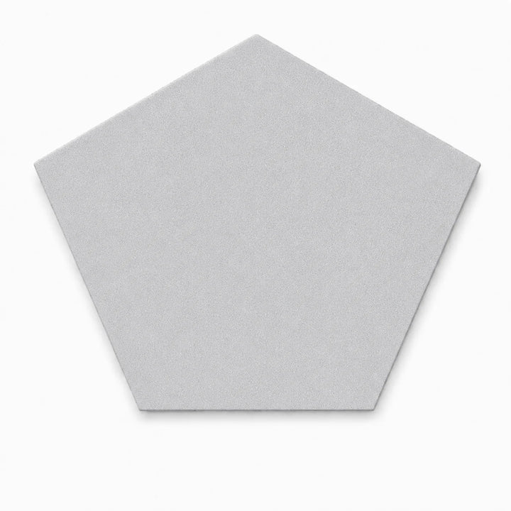 ModaPAVE pentagon concrete paver in Platinum — render view | ModaConcrete outdoor hardscape