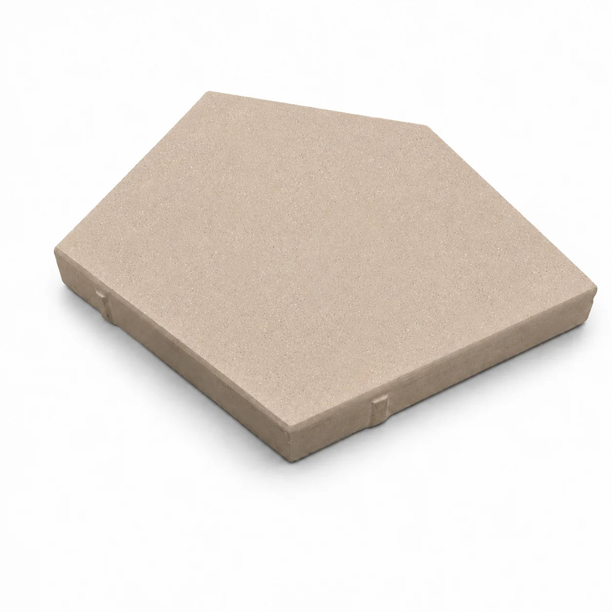 ModaPAVE pentagon concrete paver in Sand — render view | ModaConcrete outdoor hardscape