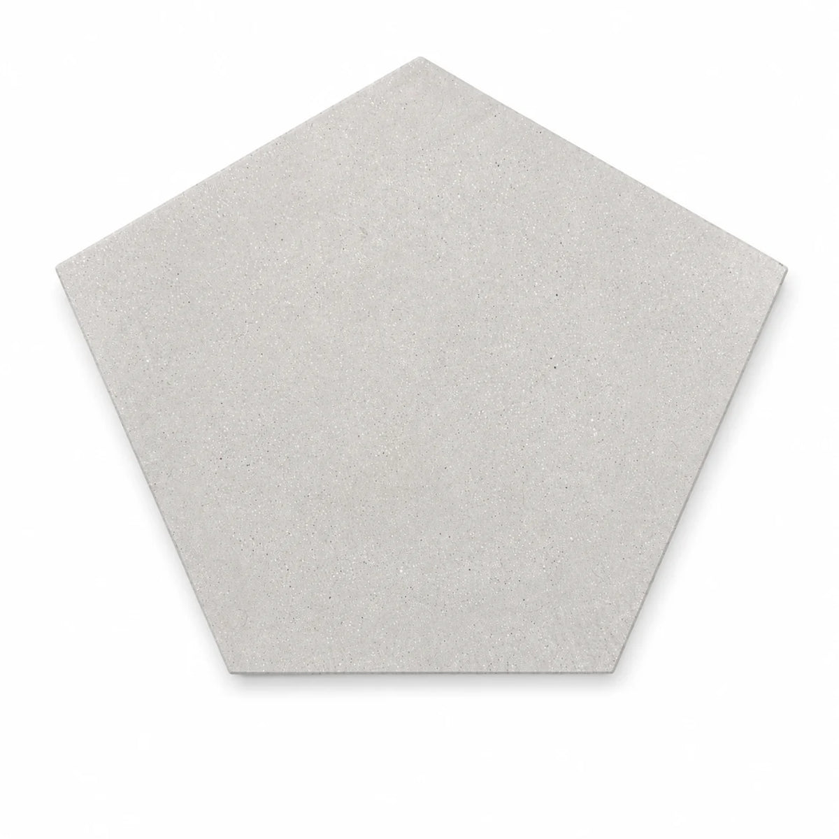 ModaPAVE pentagon concrete paver in White — render view | ModaConcrete outdoor hardscape