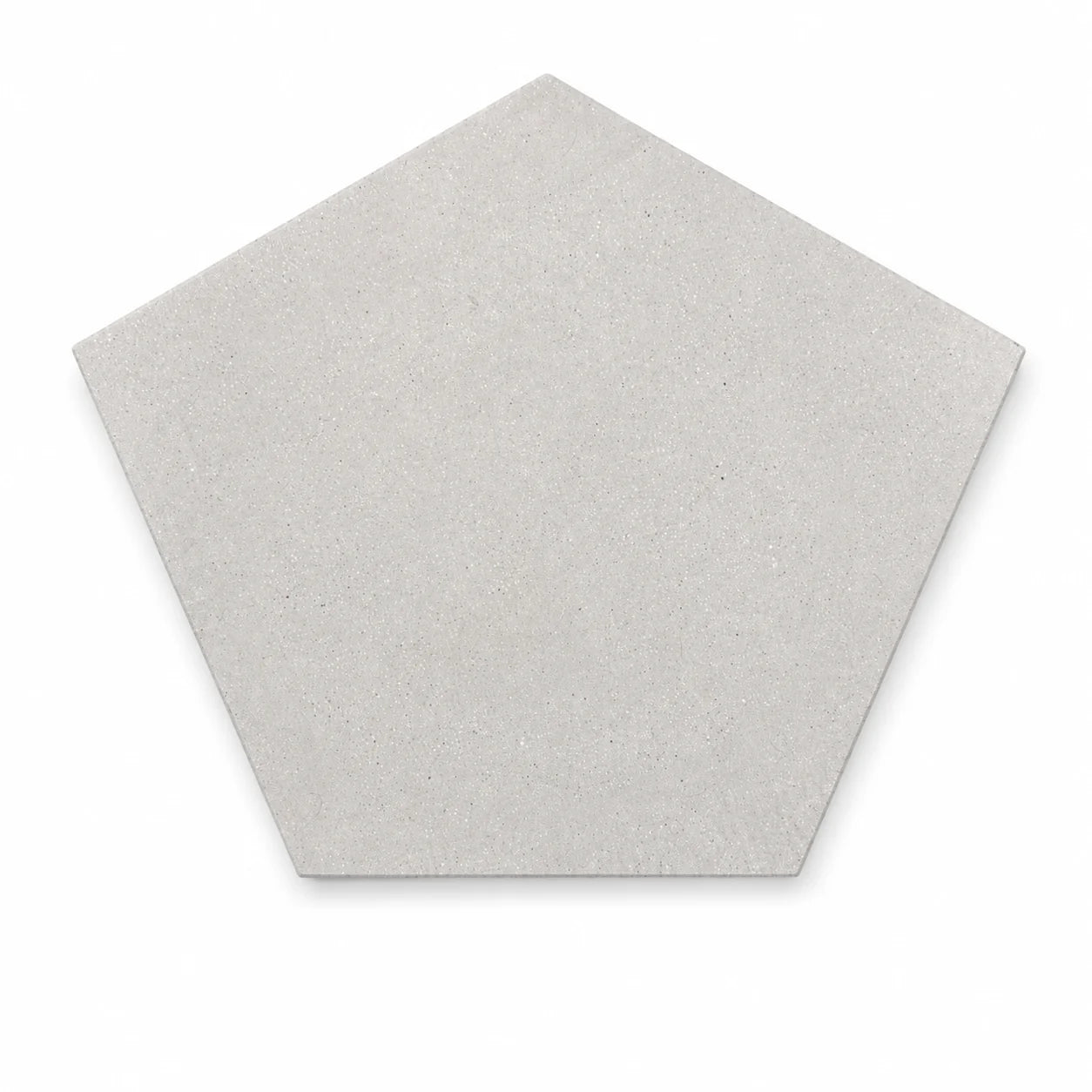 ModaPAVE pentagon concrete paver in White — render view | ModaConcrete outdoor hardscape