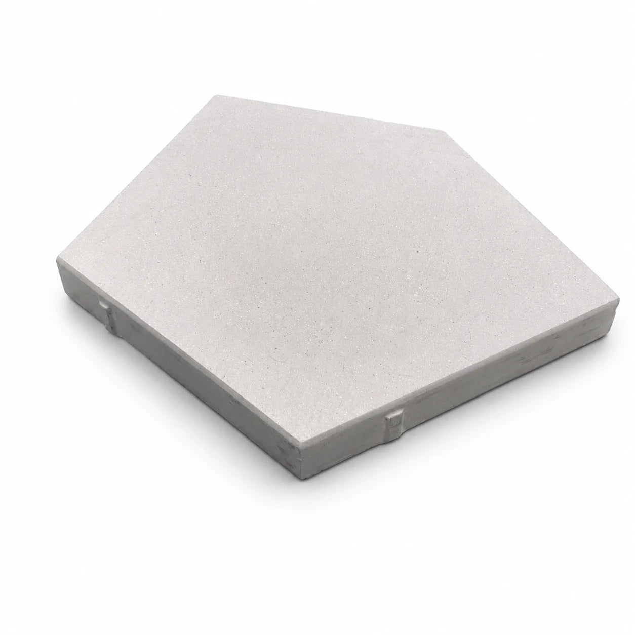 ModaPAVE pentagon concrete paver in White — render view | ModaConcrete outdoor hardscape