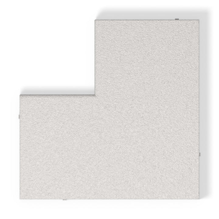 ModaPAVE inside corner concrete pool coping in White, top view