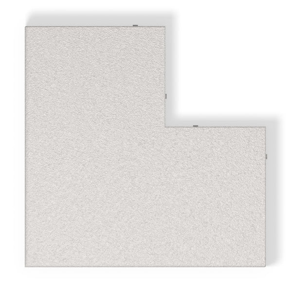 ModaPAVE outside corner concrete pool coping in White, top view