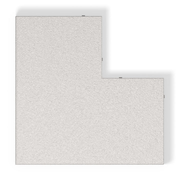 ModaPAVE outside corner concrete pool coping in White, top view