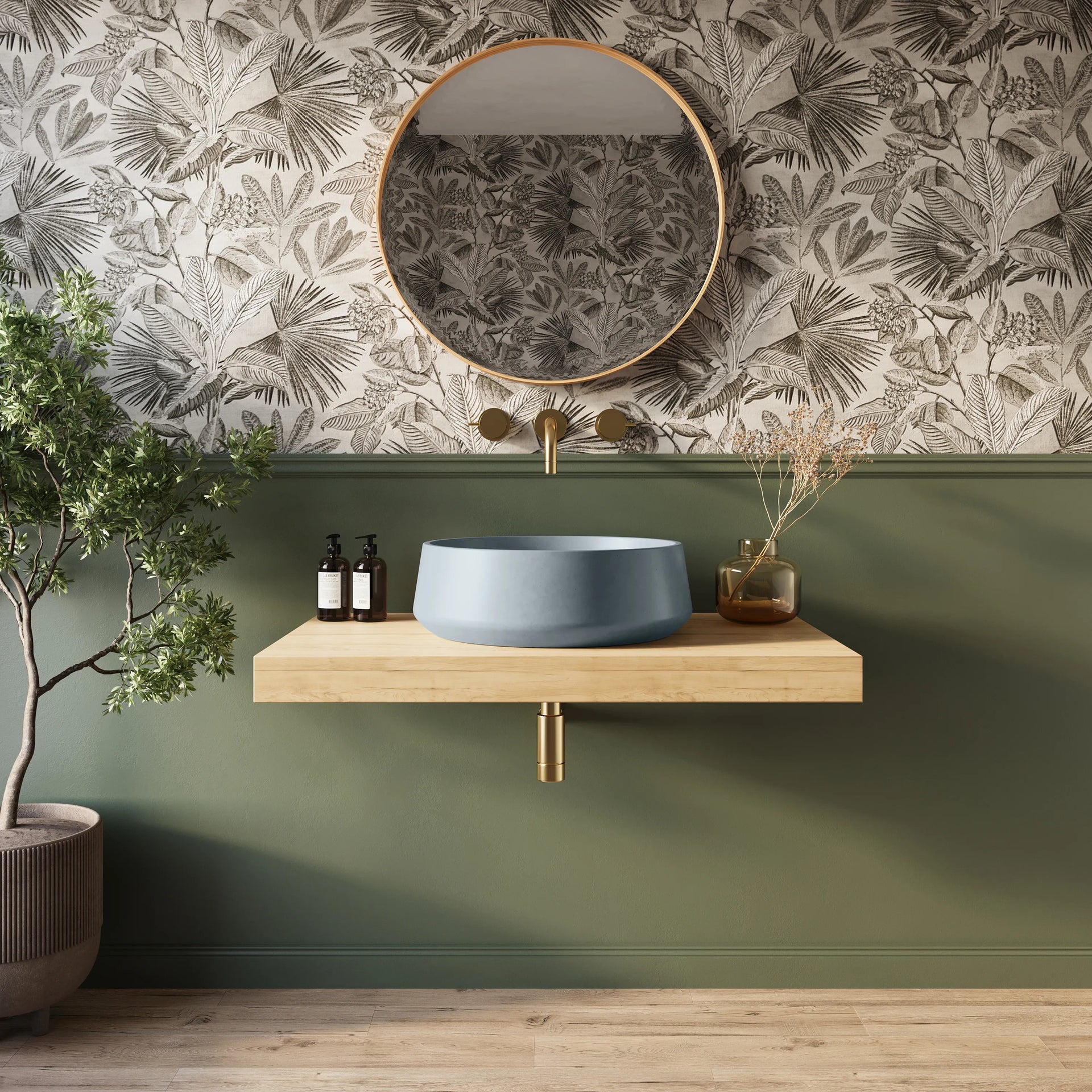 Nova Concrete Sink Sage