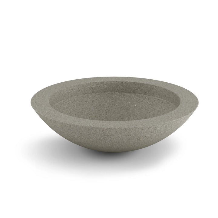 Oceanside Outdoor Shallow Planter Large White