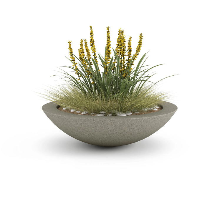 Oceanside Outdoor Shallow Planter Small Grey