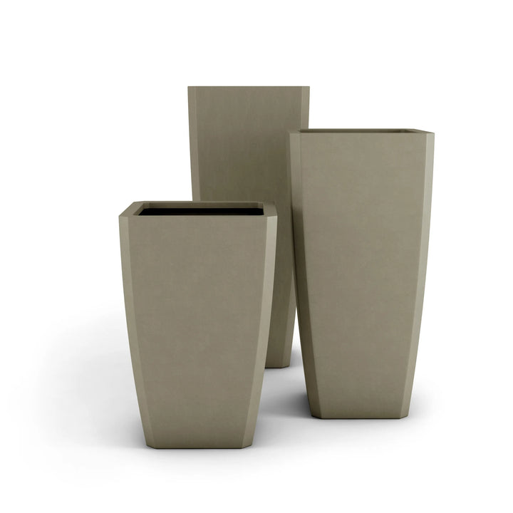 Quartet Large Planter Medium Planter 36" H x 18" W Dover Blue