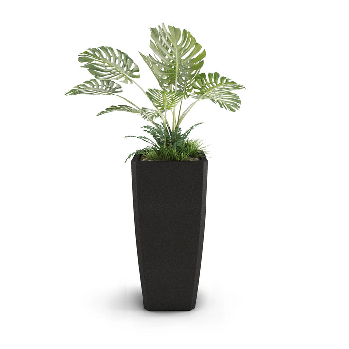 Quartet Large Planter Small Planter 27" H x 18" W Graphite