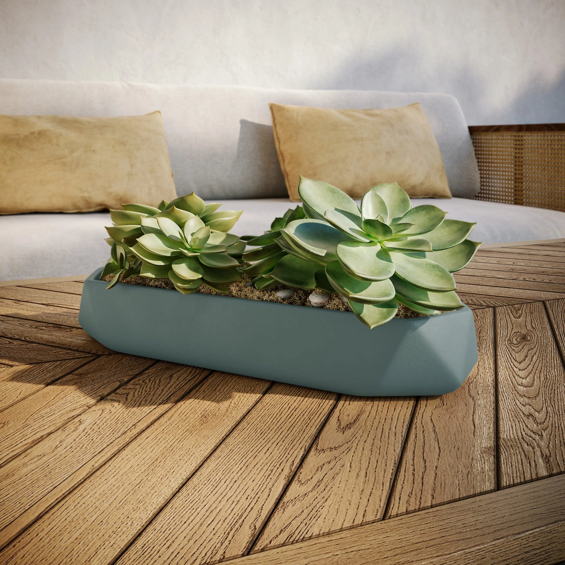 Runner Tabletop Planter White