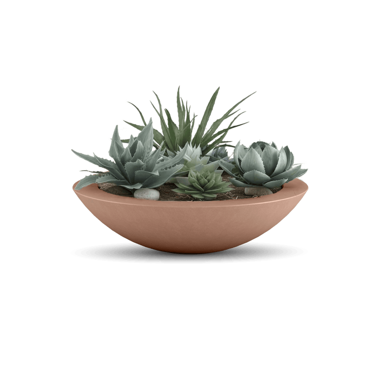 plant pot shallow Oceanside Shallow Concrete Planter