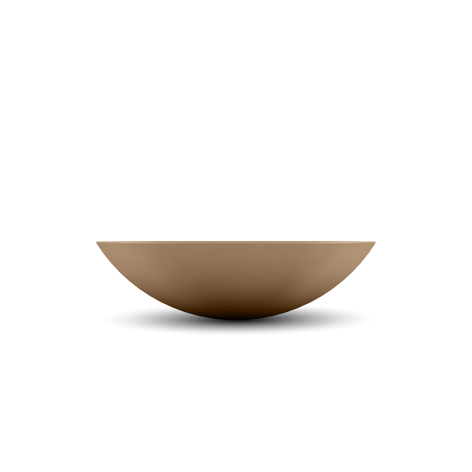 Oceanside Outdoor Shallow Planter in Cappuccino Color
