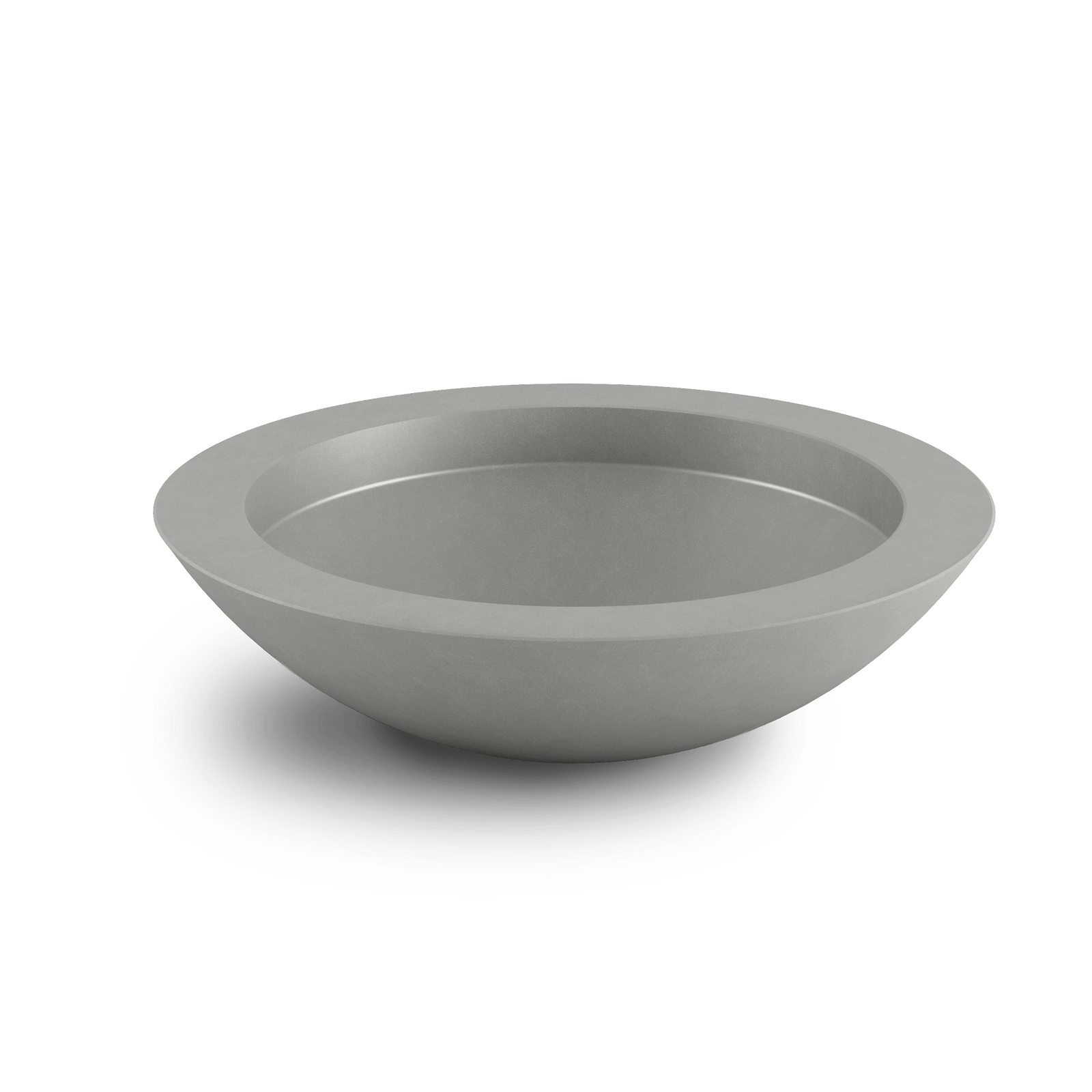 Oceanside Outdoor Dover Blue Shallow Planter Top View
